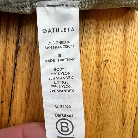 Athleta Radiant Colorblock Bra Womens Small Powervita Gray Green - Picture 5 of 8